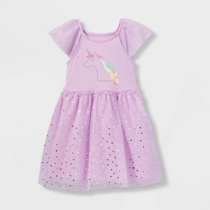 CAT & JACK Unicorn Sparkle Dress (Size 2T)